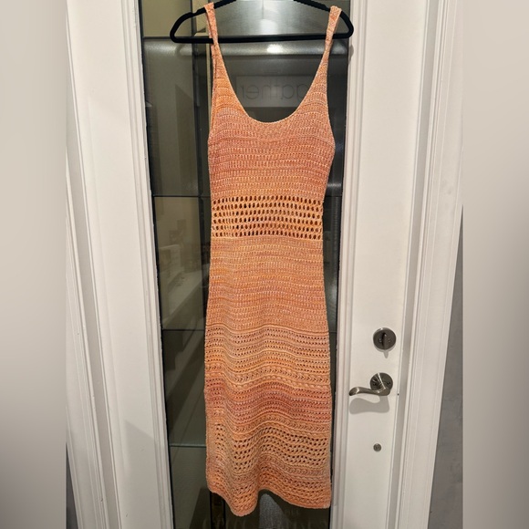 American Eagle Bodycon Crochet Maxi Dress Size Medium NWT - Picture 4 of 7